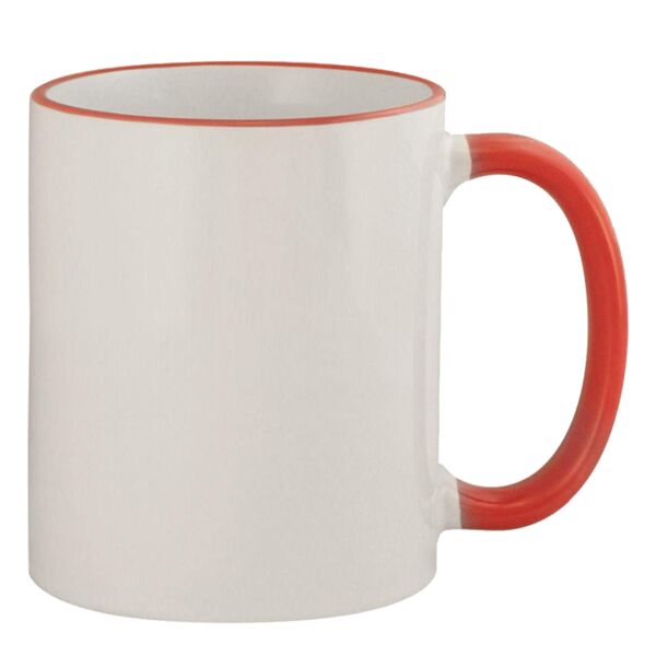 11oz Colored Rim & Handle Mug Thumbnail