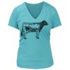 Women's Premium Deep V-Neck T-Shirt Thumbnail