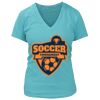 Women's Premium Deep V-Neck T-Shirt Thumbnail