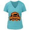 Women's Premium Deep V-Neck T-Shirt Thumbnail
