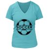 Women's Premium Deep V-Neck T-Shirt Thumbnail