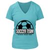 Women's Premium Deep V-Neck T-Shirt Thumbnail