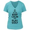 Women's Premium Deep V-Neck T-Shirt Thumbnail