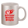 11oz Metallic Silver Mug Thumbnail