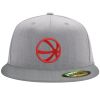Flexfit 6210 Structured Flat Bill Fitted Hat Thumbnail